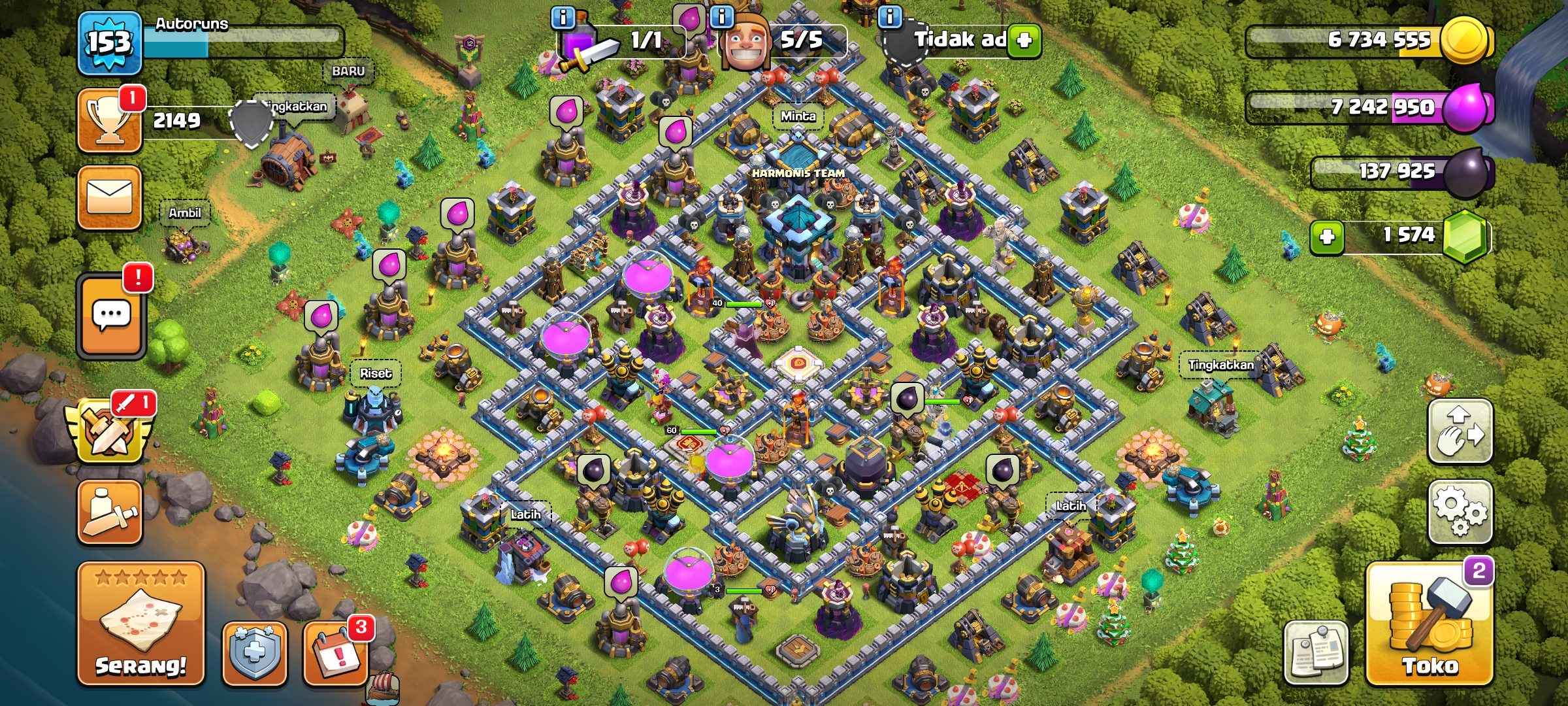 Akun COC TH13 Semi (Stok Admin)