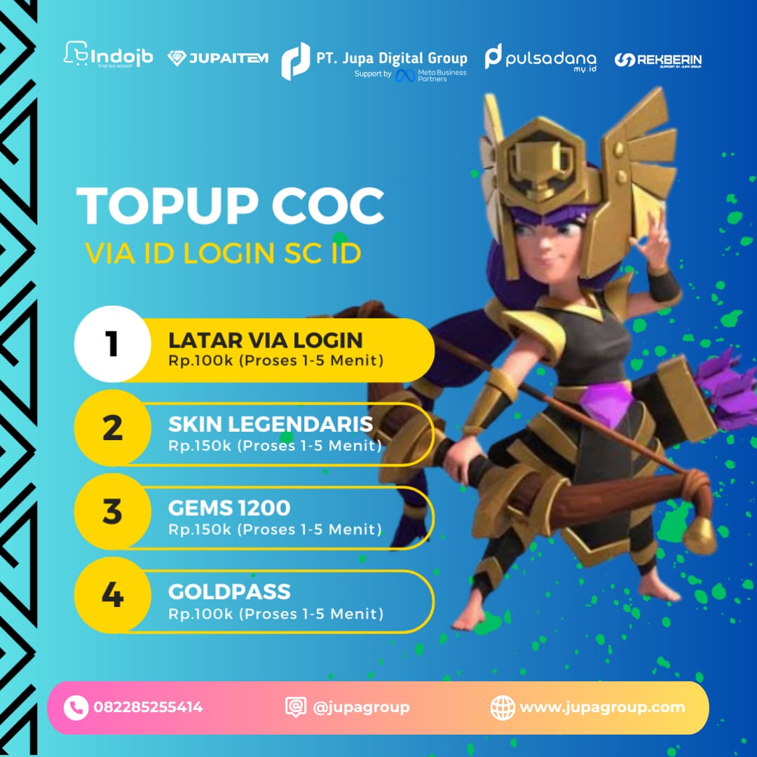 TopUp Game COC by Admin