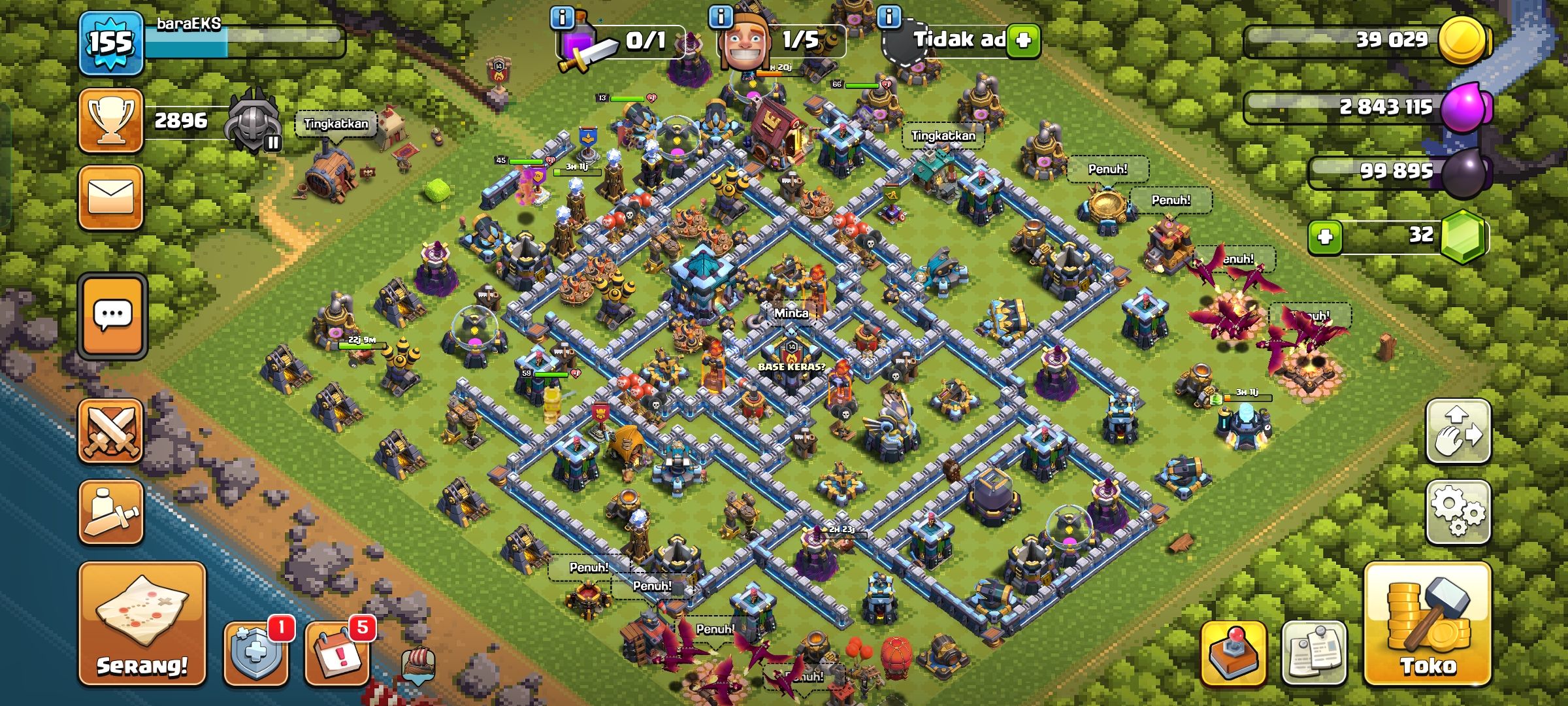 Akun coc th 13 semi max