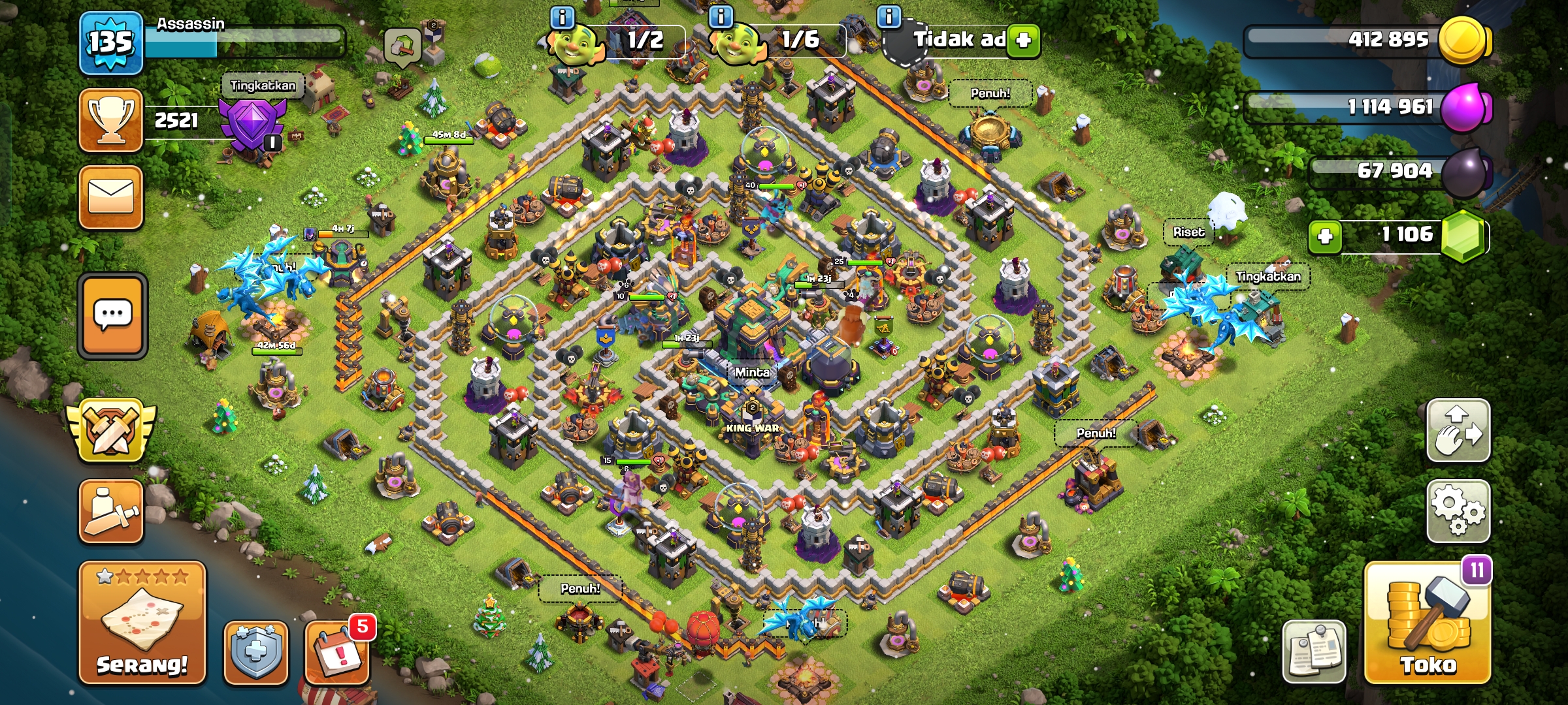 Akun coc th 14 prematur khusus donasi
