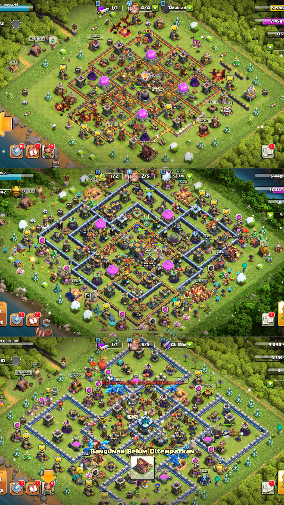 Akun COC 3 paket