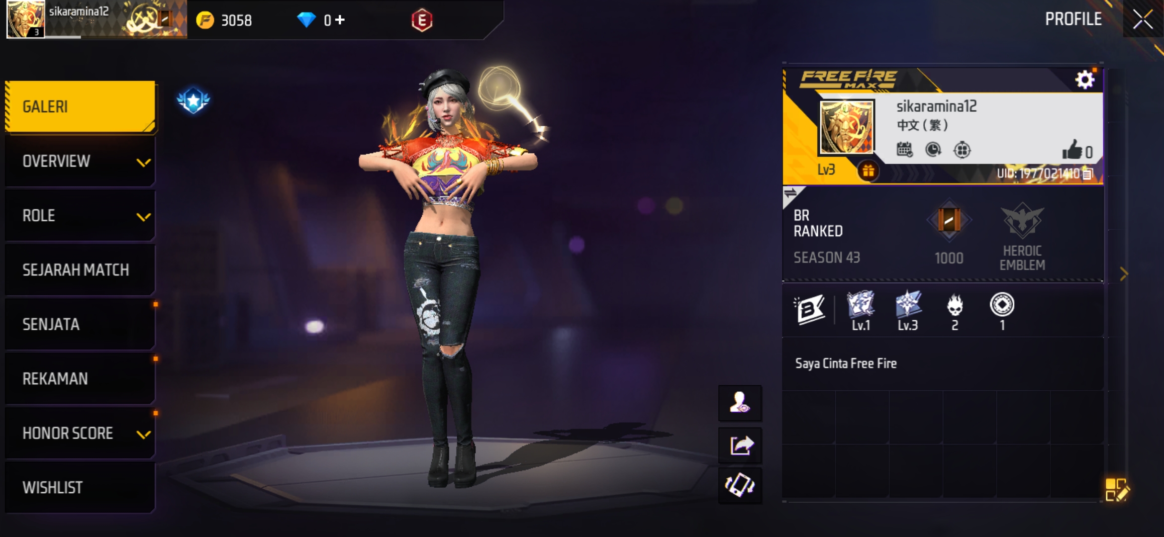 Akun server taiwan cobain