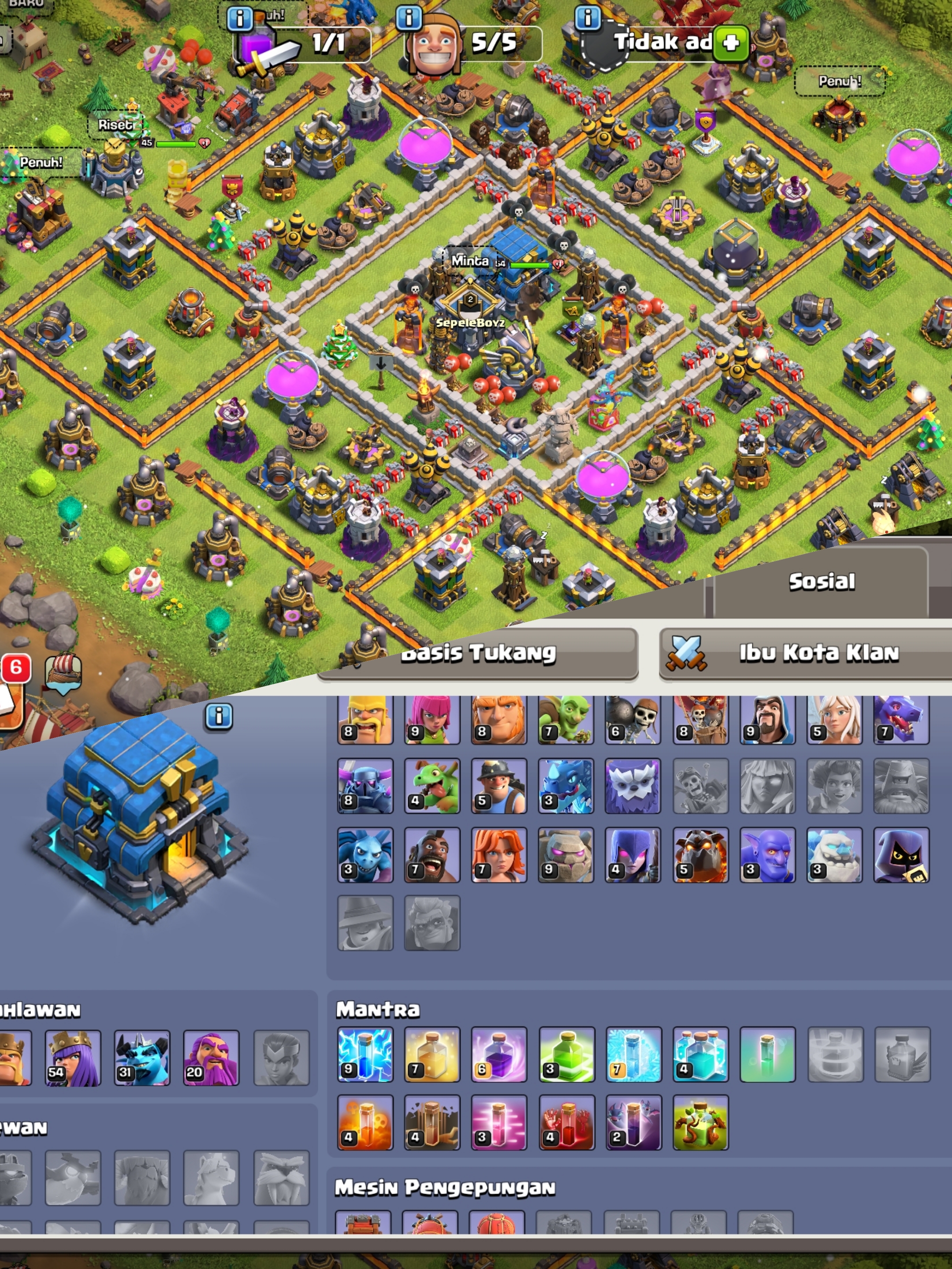 Akun Coc TH 12