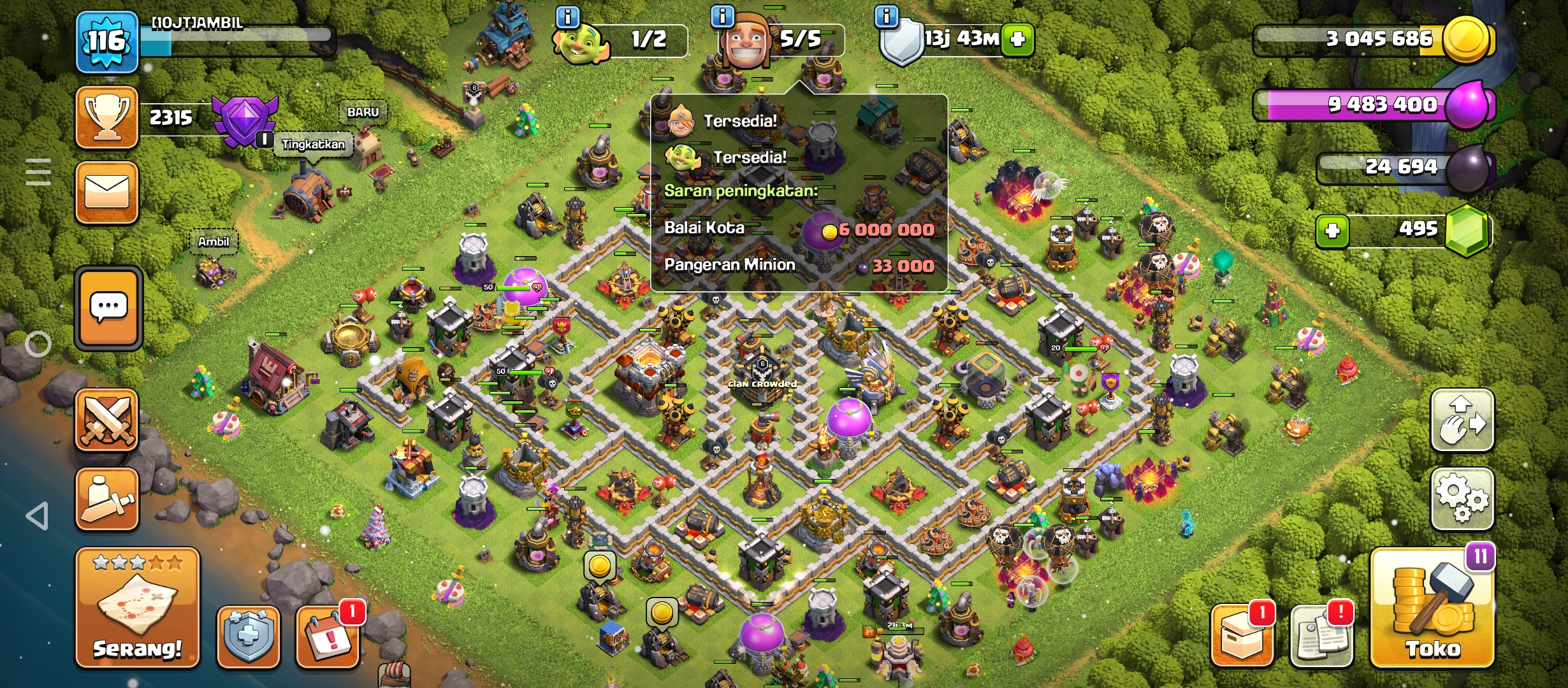 COC TH 11 MAX++++