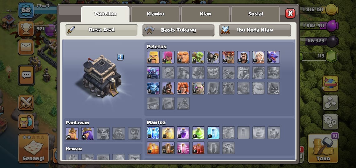CLASH OF CLAN TH 9 MURAH