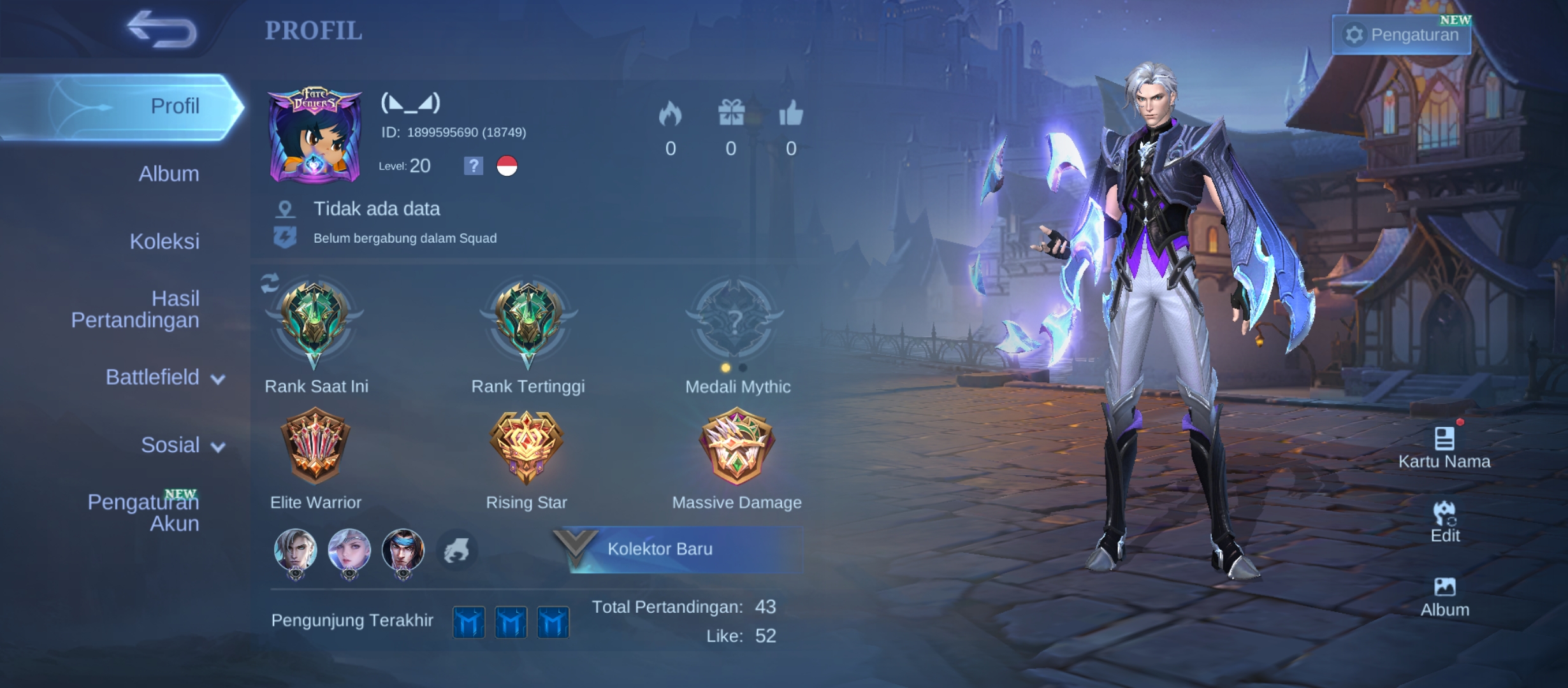 akun ml rank Epic