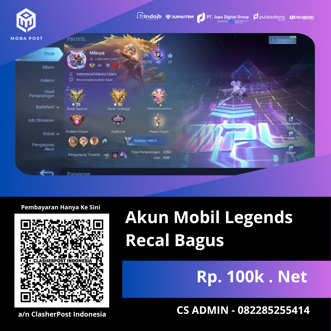 Akun ML Save Garansi