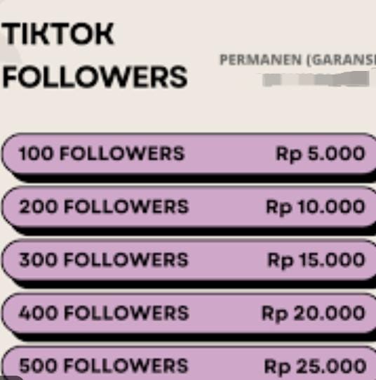 Followers tiktok