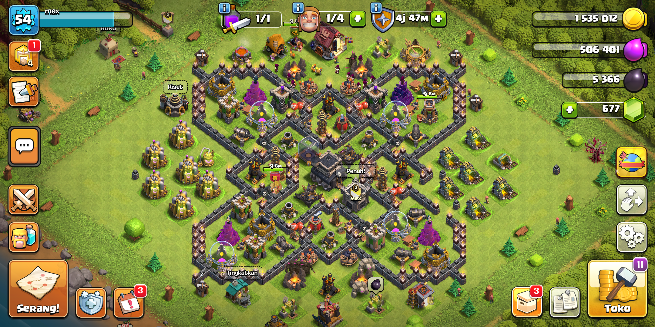 Coc th 9 sesuai foto akun pribadi no hacback