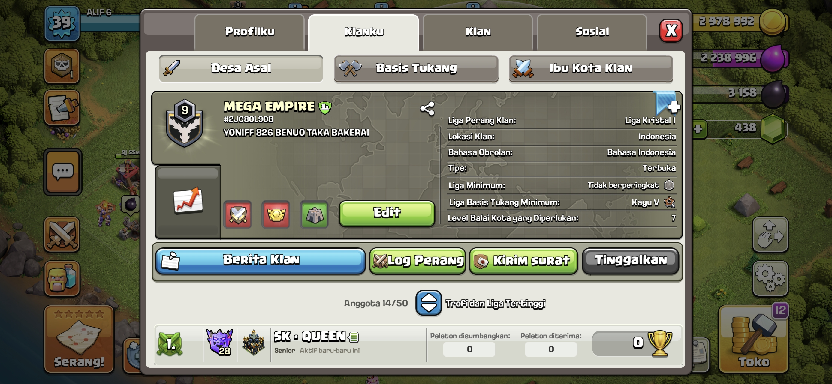 Clan level 9