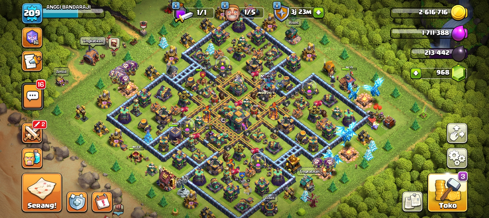 Akun coc th 14 max
