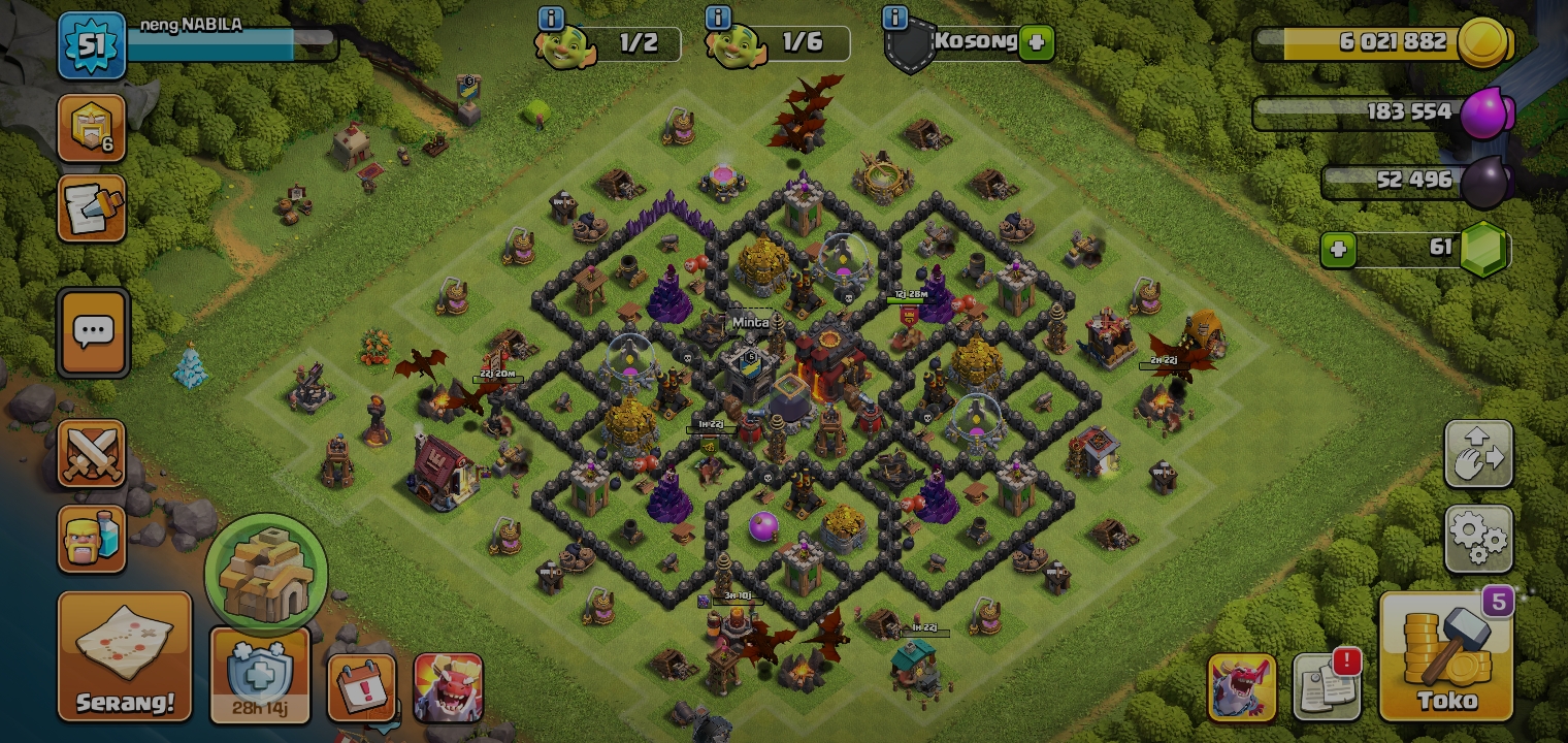 Akun coc th 10