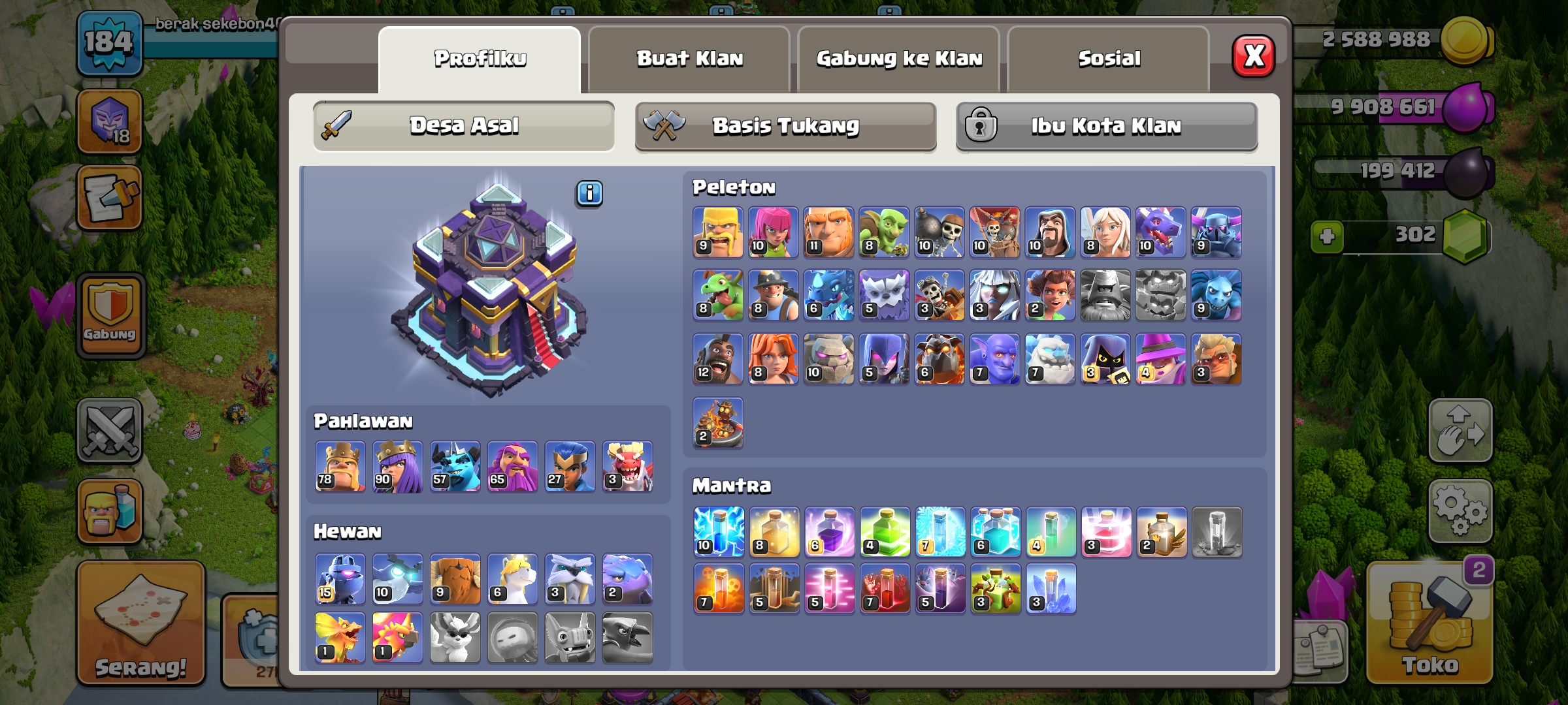 Akun COC TH 16