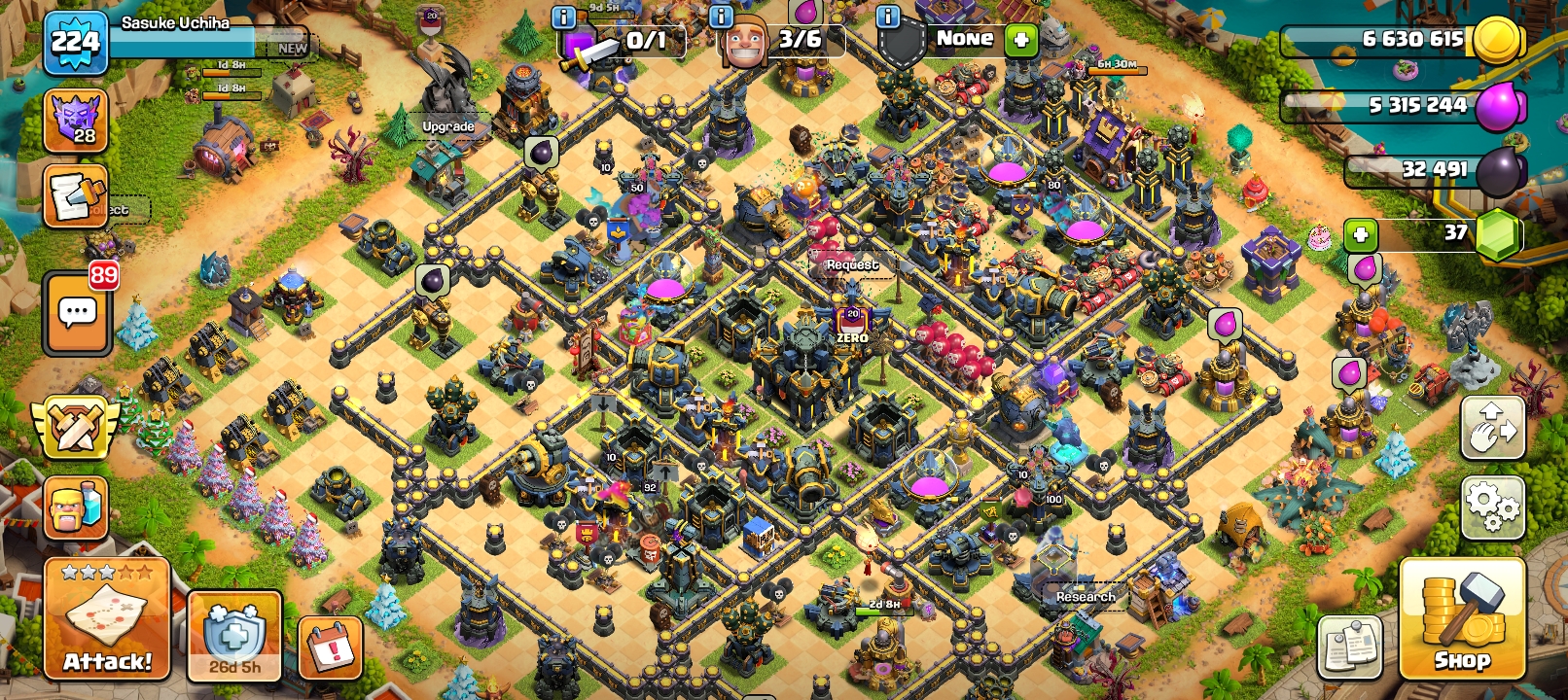 Akun Clash Of Clash TH 17