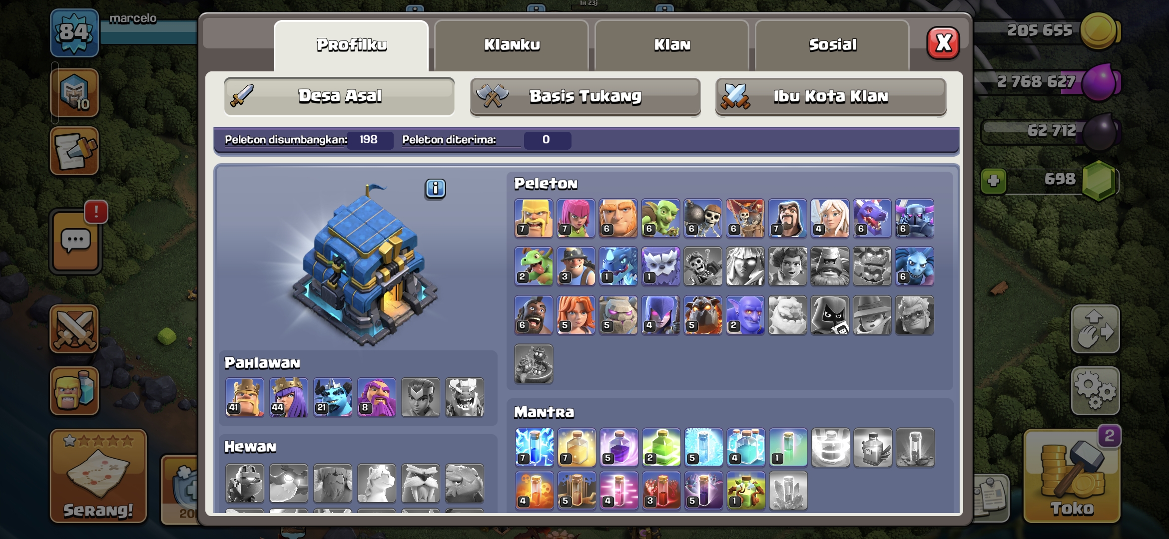 Th 12 hampir max level tinggal pake