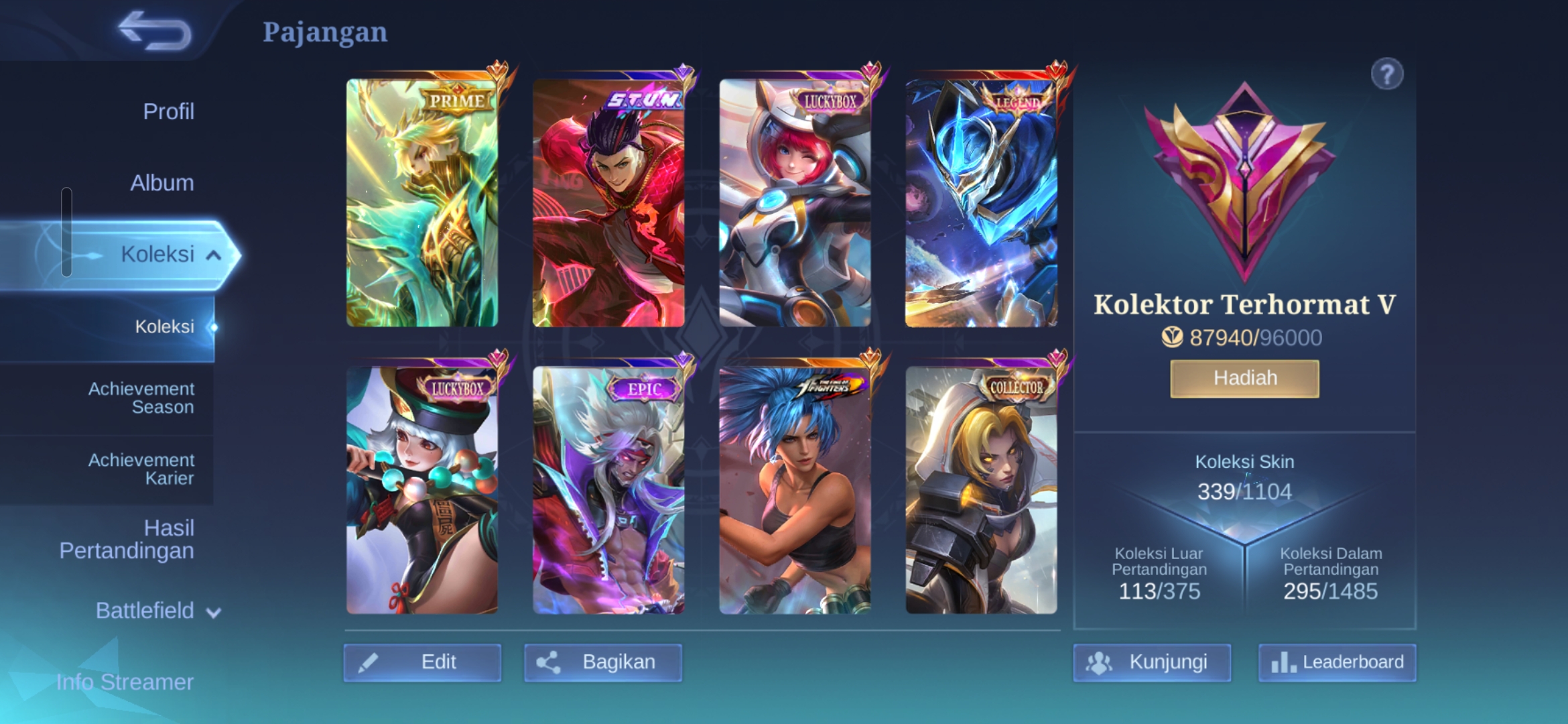 Akun MOBILE LEGENDS