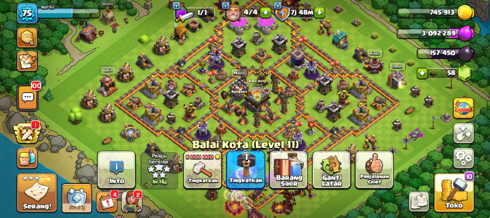 COC TH 11 BARU UP