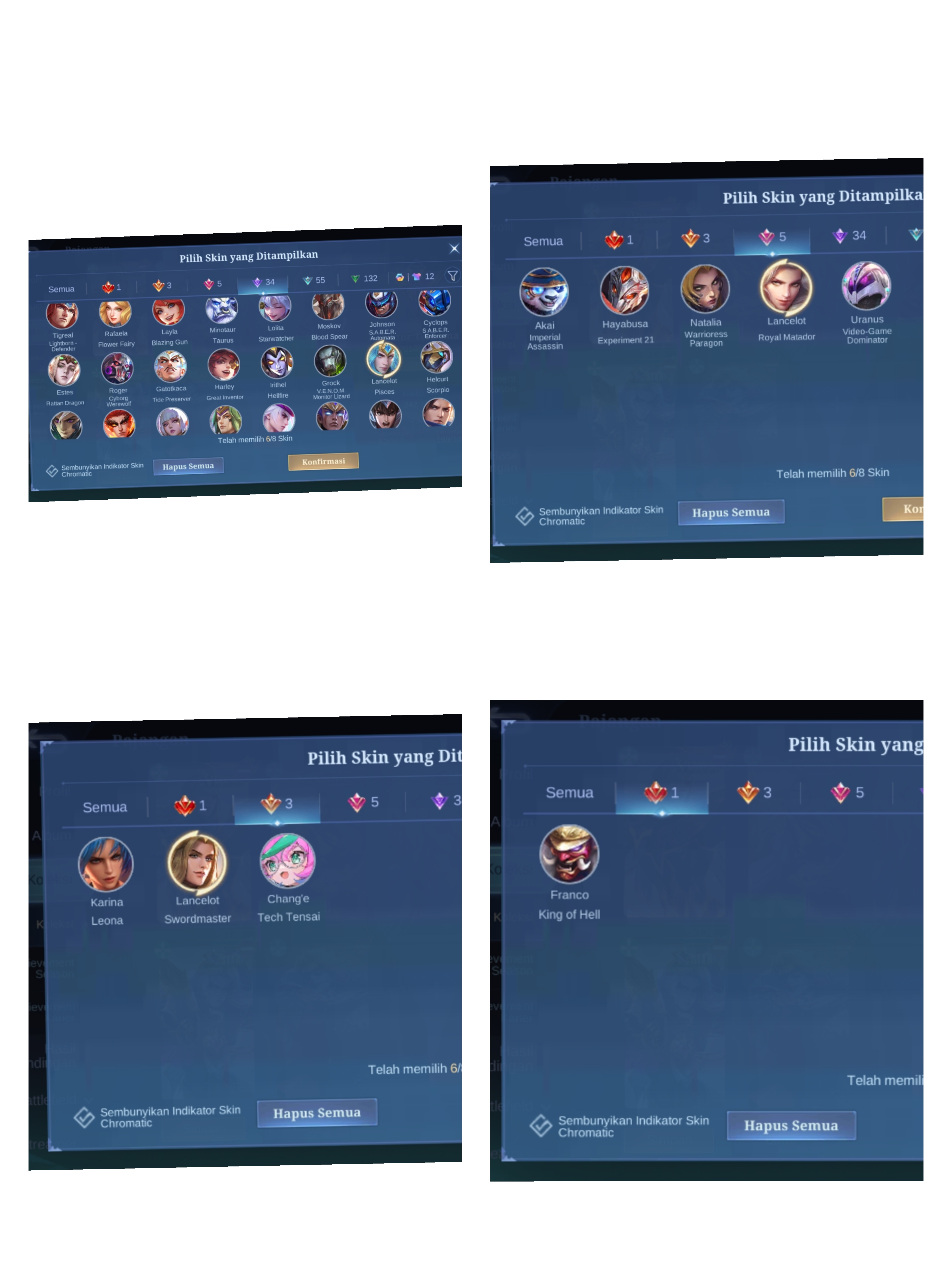 Akun ml murah