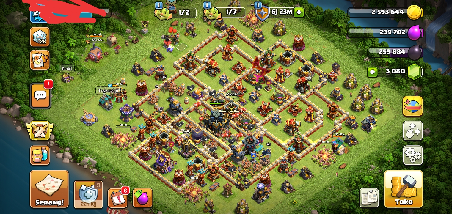 Akun Coc TH 17