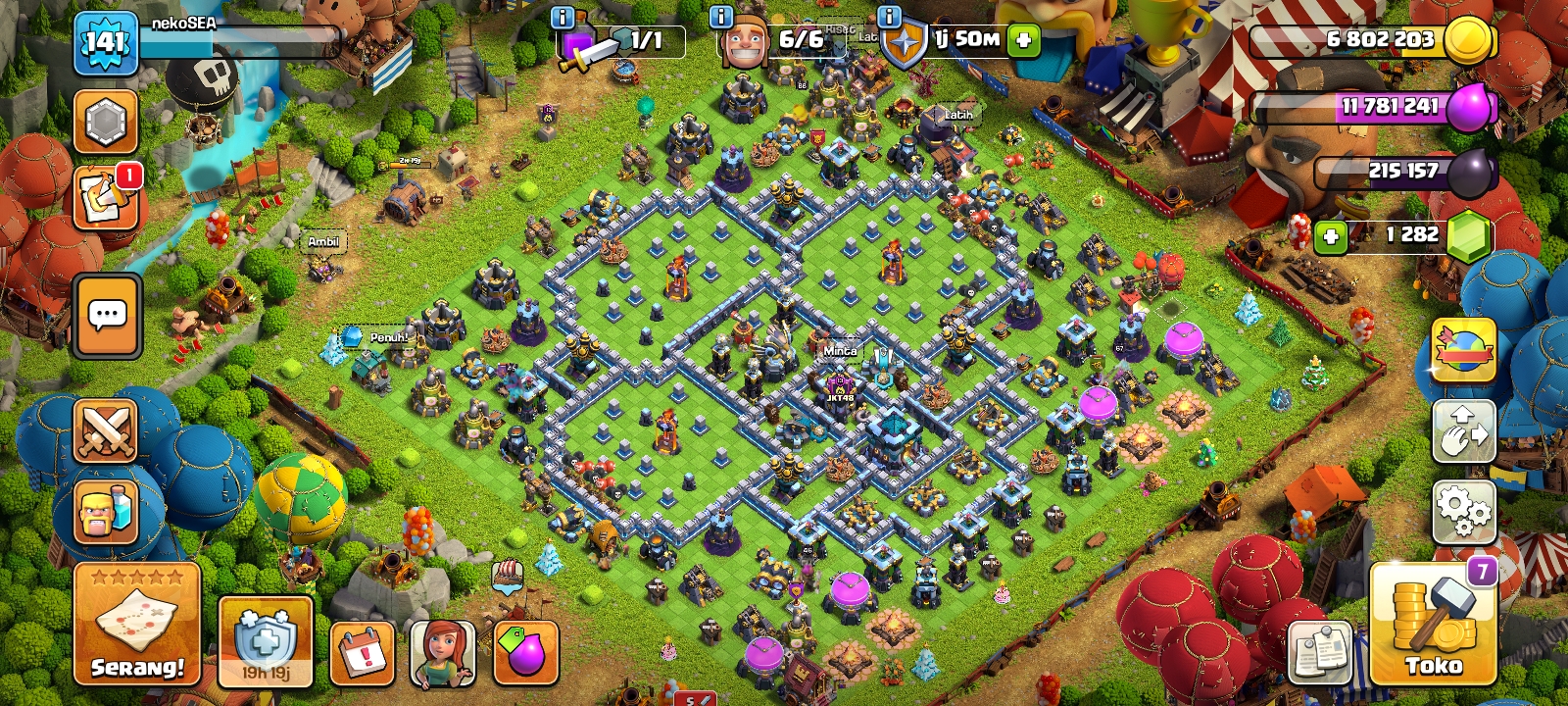 akun coc TH13