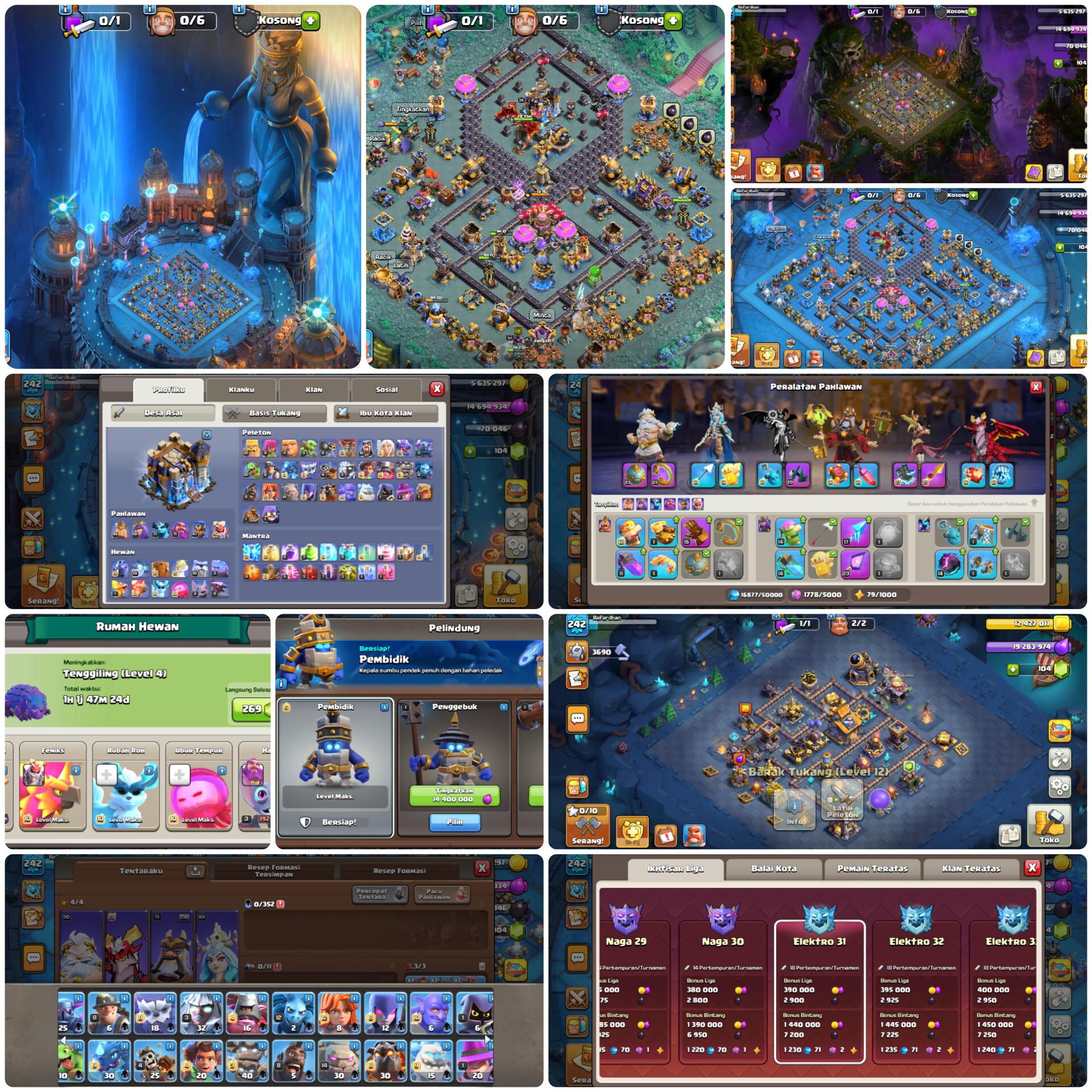 For Sale Akun COC TH 18 max