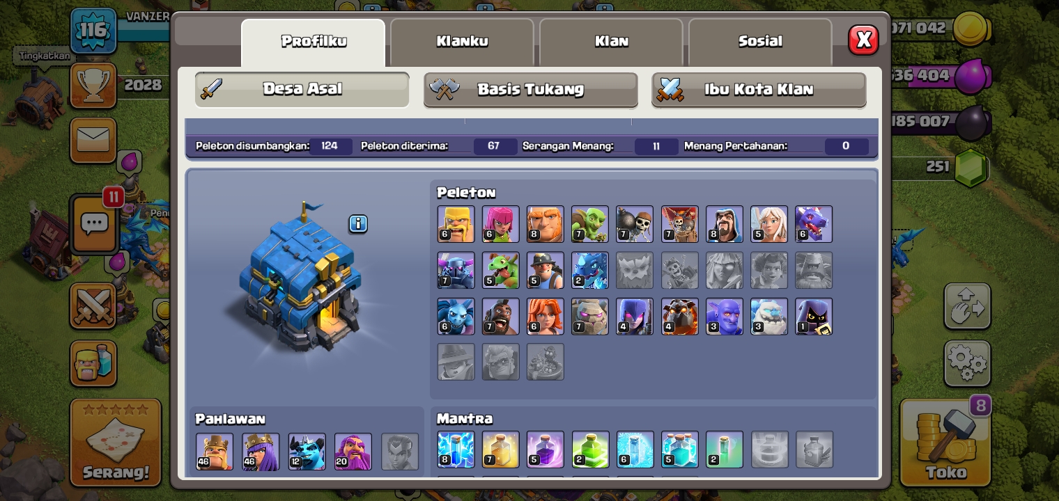 Akun coc murah th 12