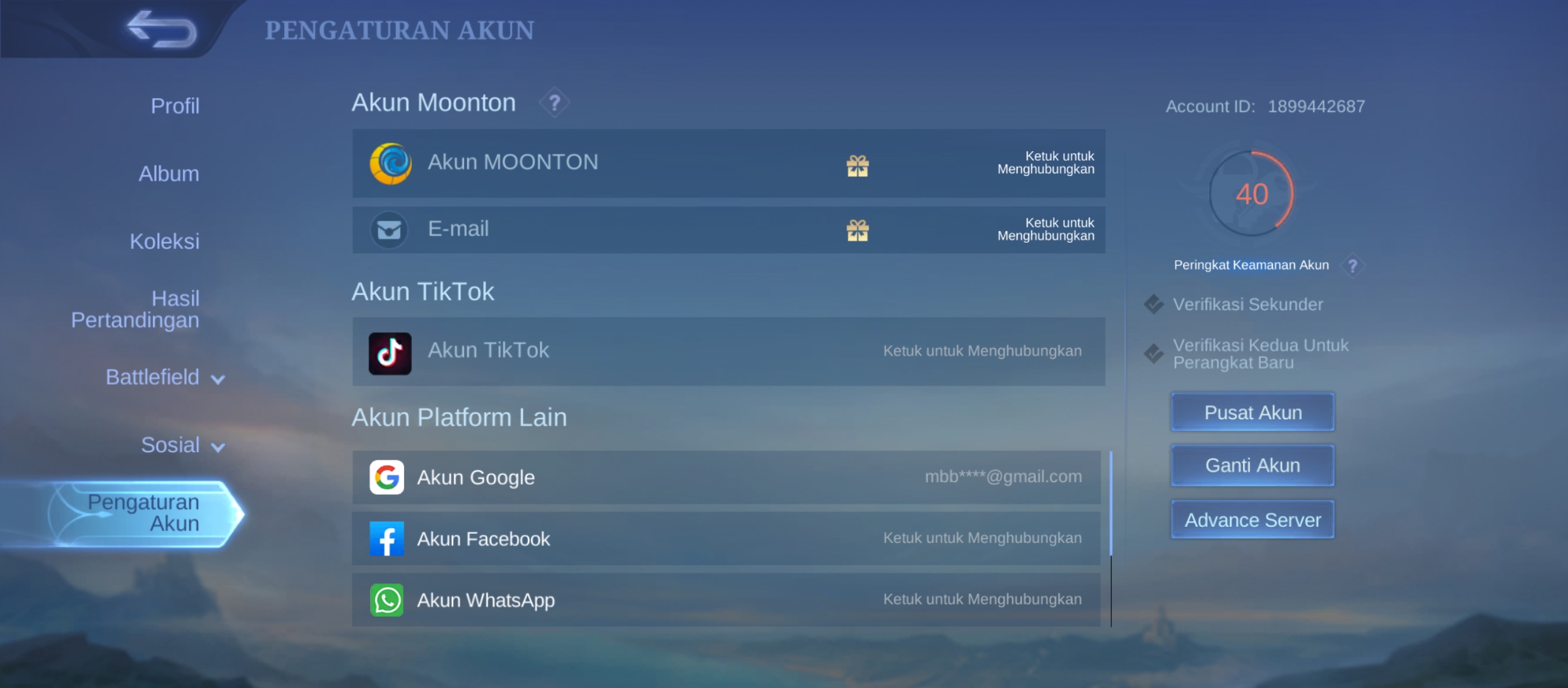akun ml rank epic