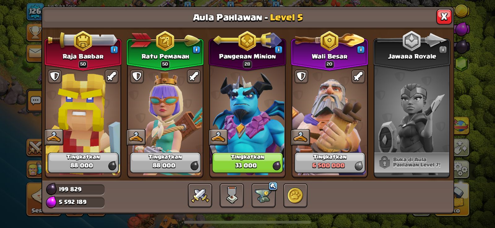 COC TH 11 MAX GEAR EPIK SEMUA MURAH