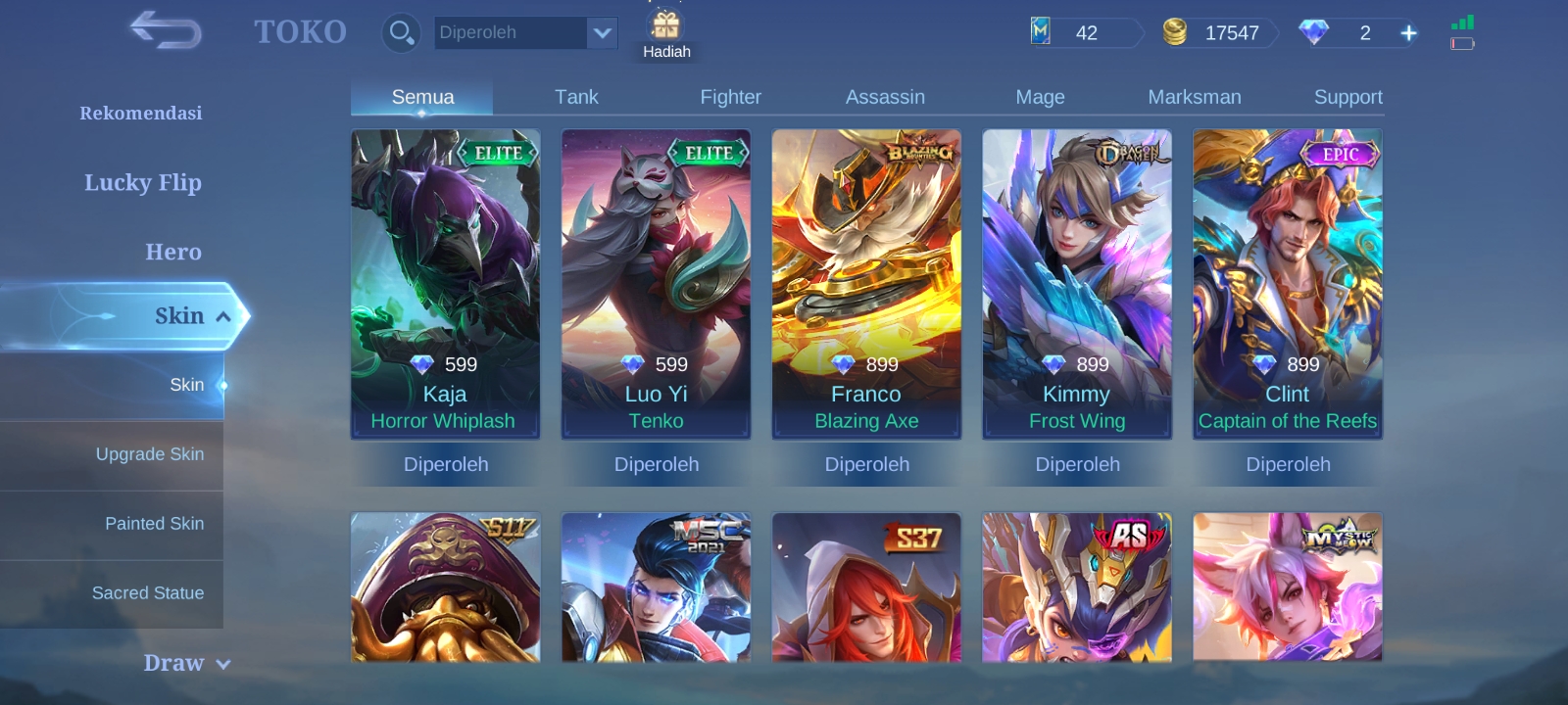 Akun smurf ml