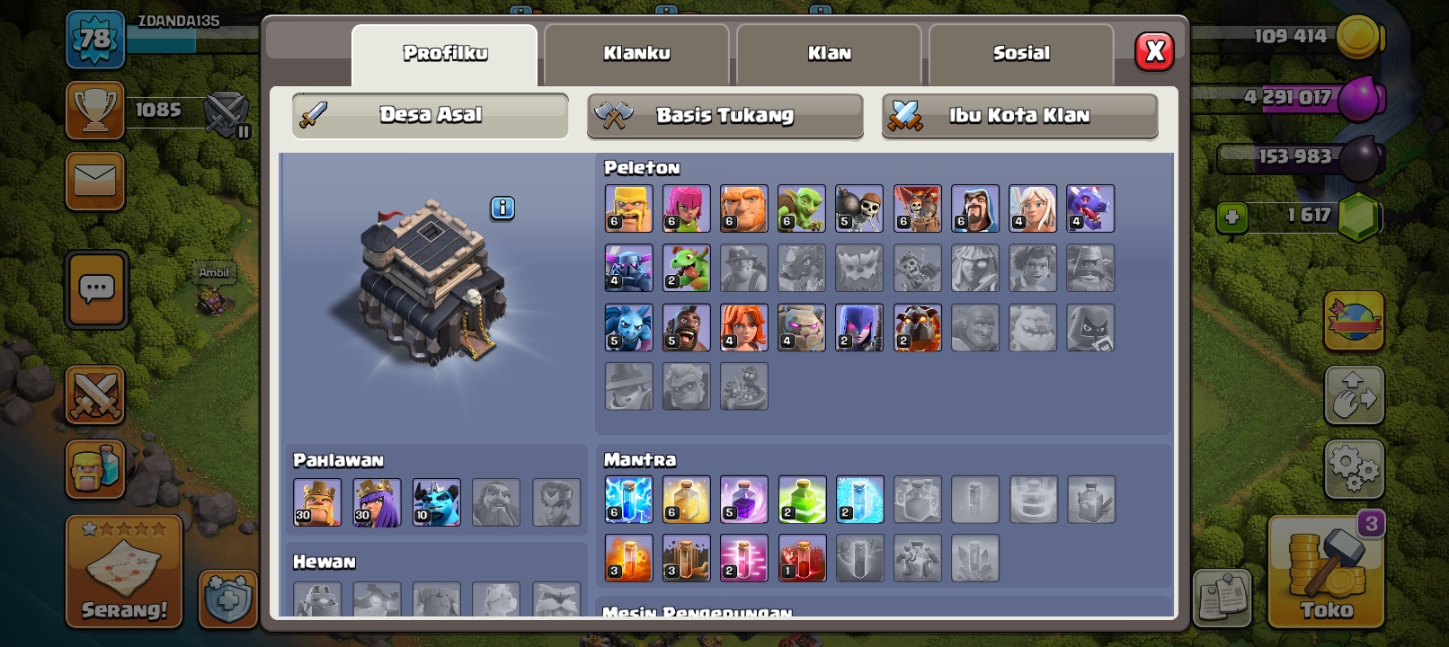 AKUN TH 9 FULL MAX MURAH