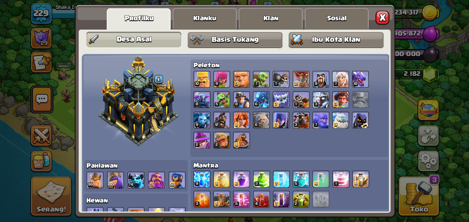 Coc Th 17 hampir max