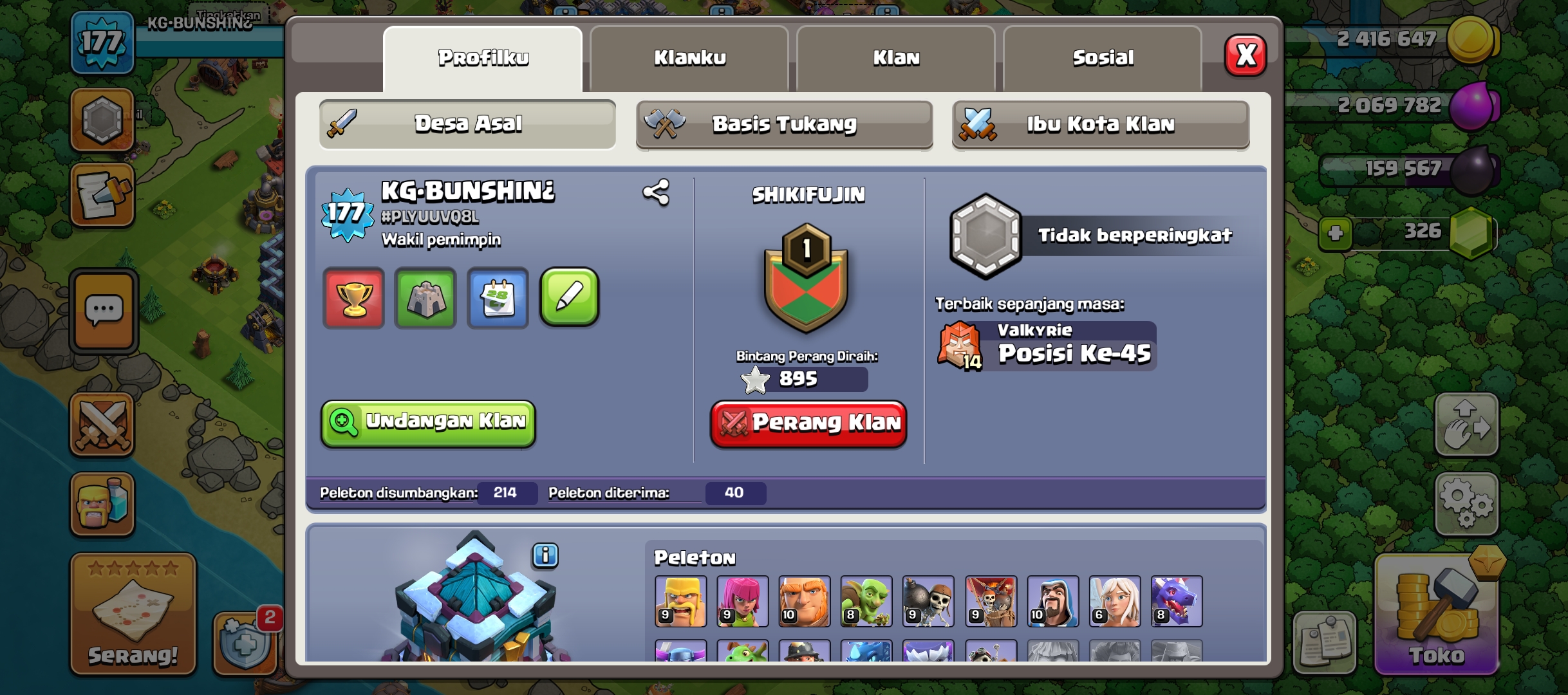 Akun COC TH 13 MAX