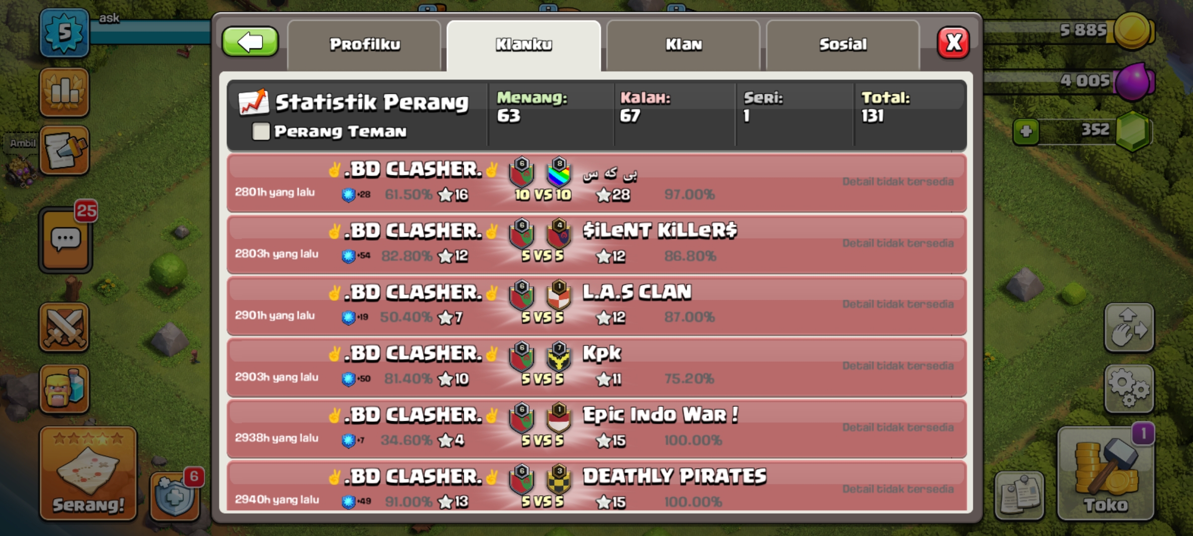 Klan coc lvl 6