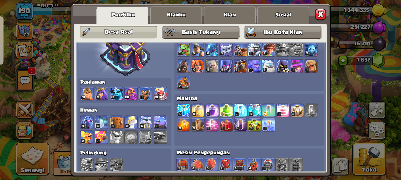 Akun coc th 15