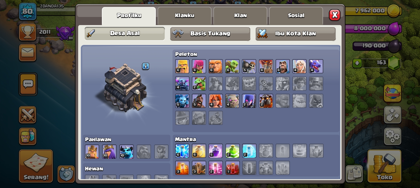 AKUN TH 9 FULL MAX MURAH