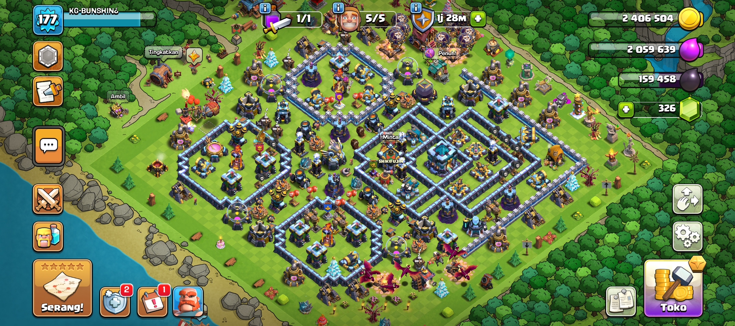 Akun COC TH 13 MAX