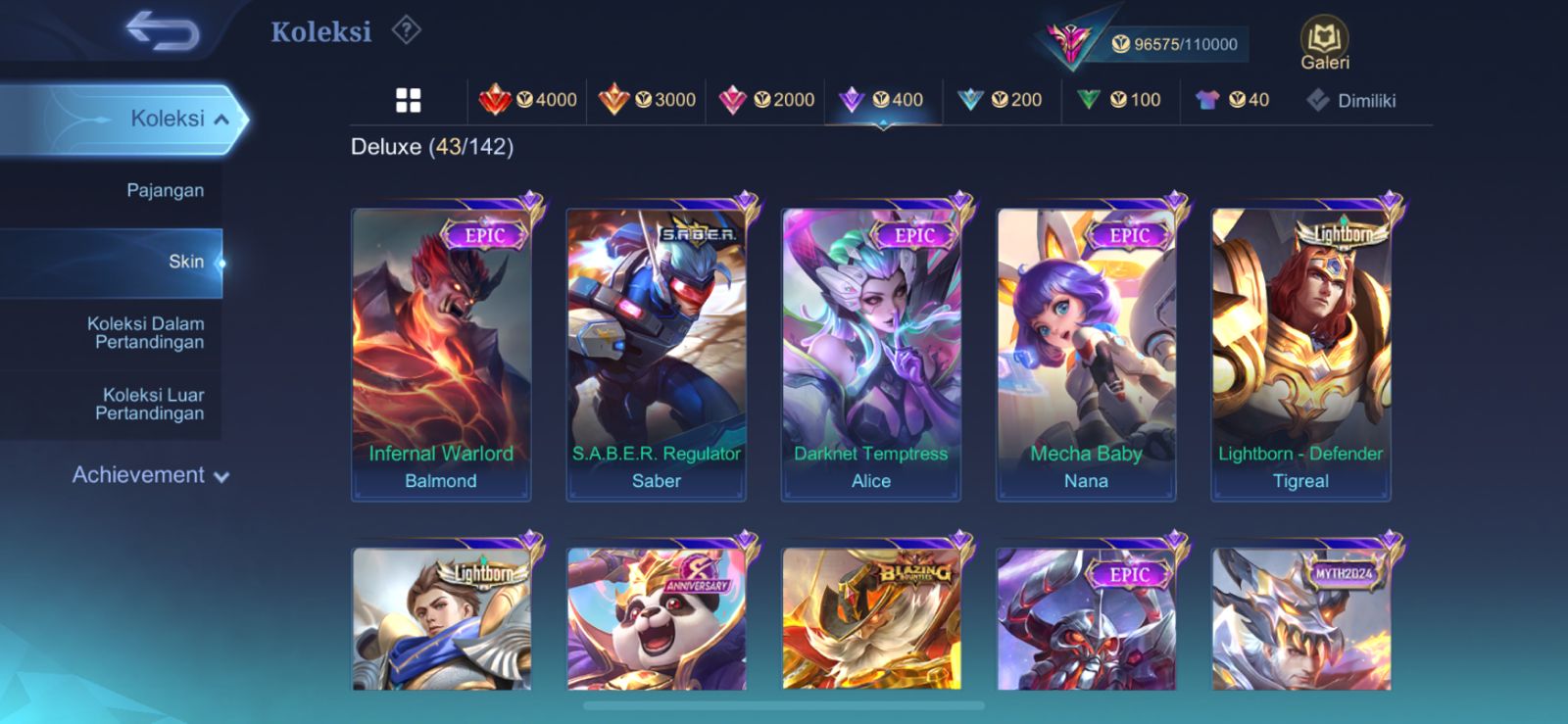 Akun Mobile legend