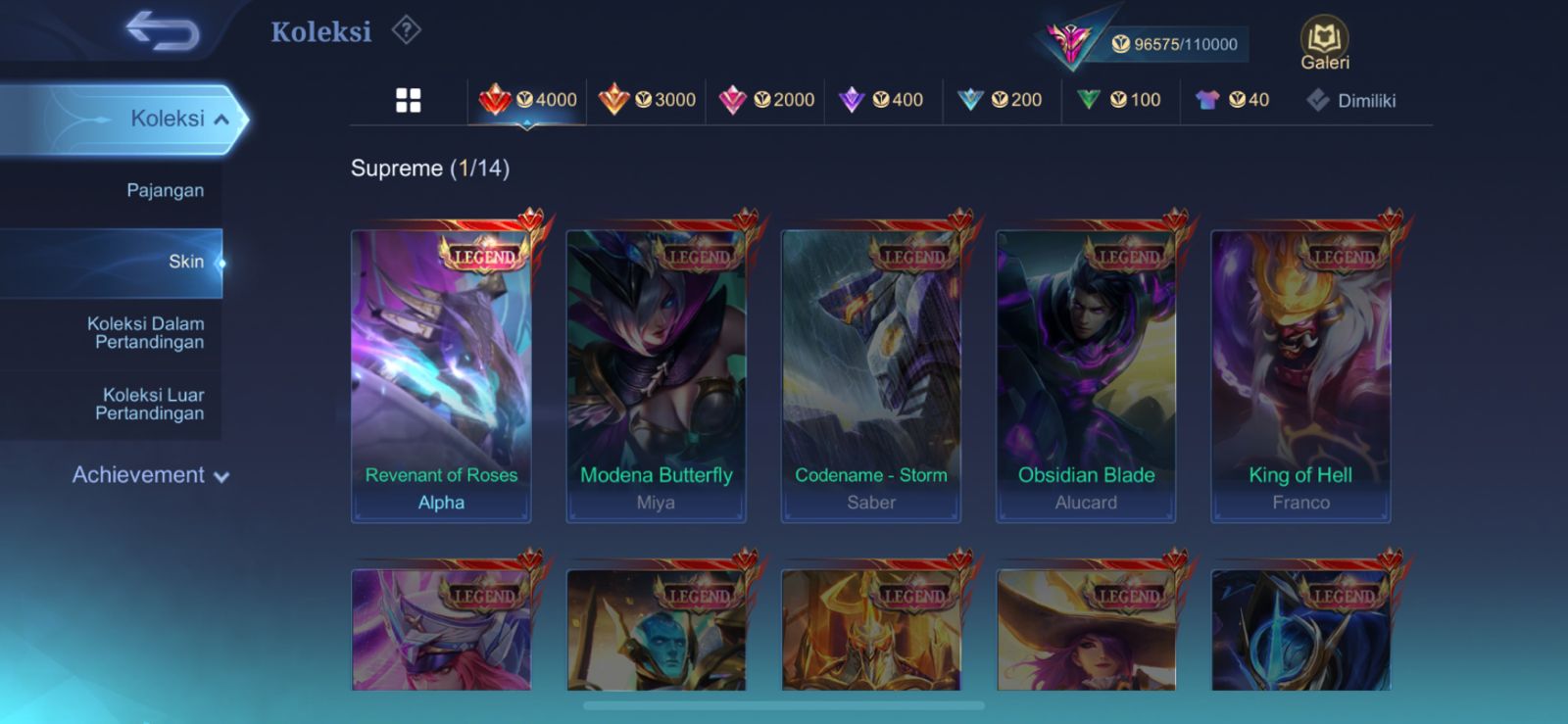 Akun Mobile legend